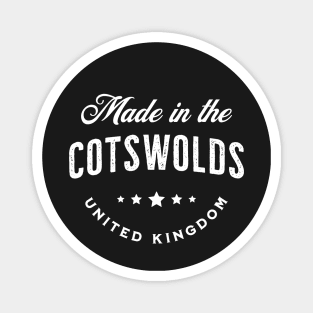 Made In The Cotswolds, UK - Vintage Logo Text Design Magnet